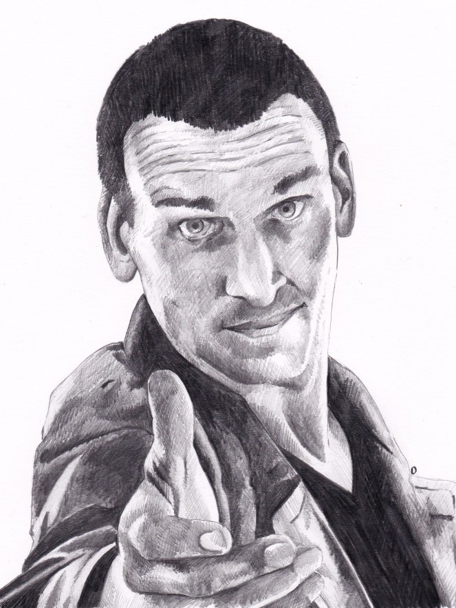 Christoper Eccleston as Doctor Who Pencil